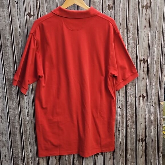 Vintage Burberry Red Golf Polo Sz.Large - Picture 8 of 9